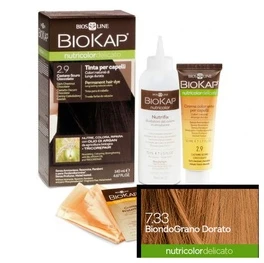 Biokap NUTRICOLOR DELICATO - hair color - 7.33 golden wheat blonde 140 ml