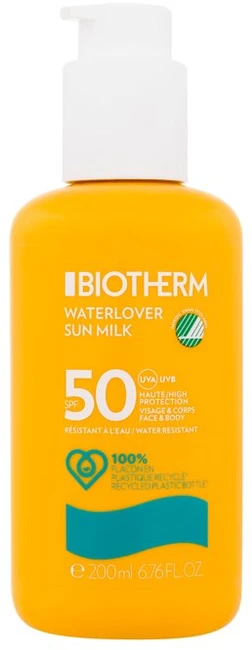 Biotherm Waterlover Sun Milk SPF 50 Face & Body apsauginis pienelis nuo saulės veidui ir kūnui, 200 ml
