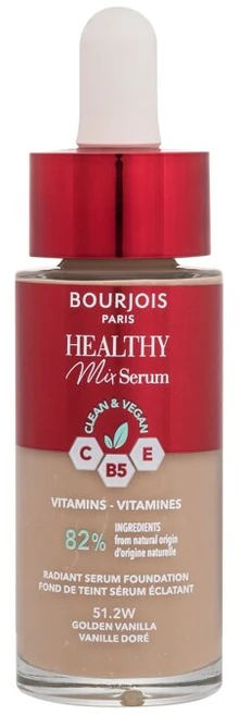 Veganiškas makiažo pagrindas BOURJOIS Paris Healthy Mix Clean & Vegan Serum Makeup, 30 ml N:51.2 W