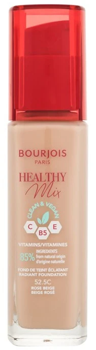 Makiažo pagrindas ,,Bourjois Healthy Mix Radiant Foundation", spalva: 52.5C Rose Beige, 30ml