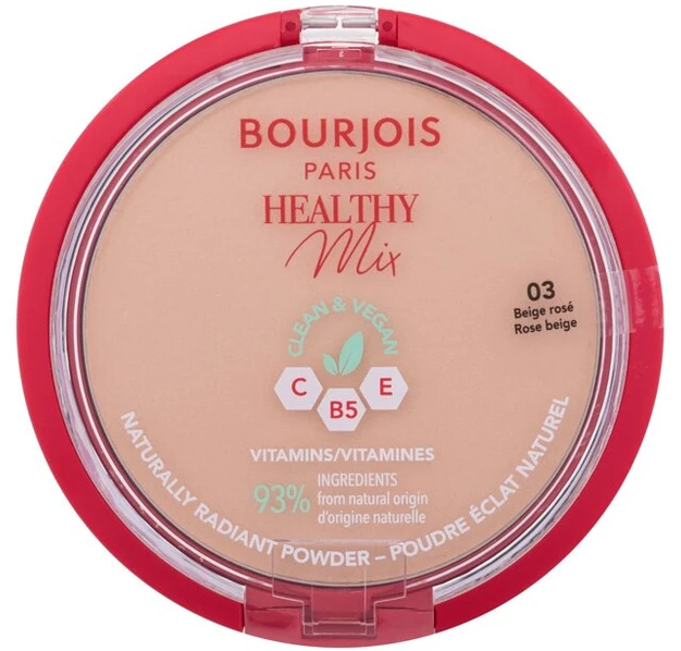 Bourjois Healthy Mix Poudre Naturel 03-Rose rusvai gelsvas kompaktinė pudra 10g