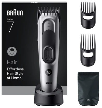 Braun plaukų kirpimo mašinėlė 7 serija, +5 formavimo įrankiai, HC7590 - pilka