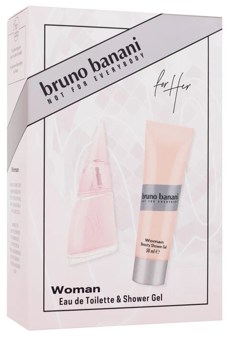 Bruno Banani Woman rinkinys moterims (EDT, 30 ml + dušo želė, 50 ml)