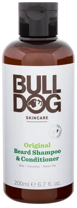 Bulldog 2-in-1 Beard Šampūnas ir kondicionierius normaliai odai Original (Beard Šampūnas & Conditioner), 200 ml