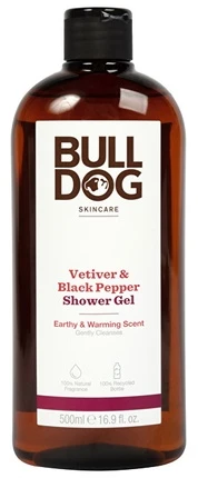 Bulldog Dušo želė Vetiver and Juodas pepper (Dušo želė), 500 ml