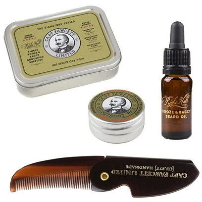 Captain Fawcett Finest Booze & Baccy Grooming Supplies barzdos priežiūros rinkinys