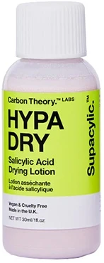 „Carbon Theory“ odos losjonas su salicilo rūgštimi „Hypa Dry“ (sausinantis salicilo rūgšties losjonas), 30 ml