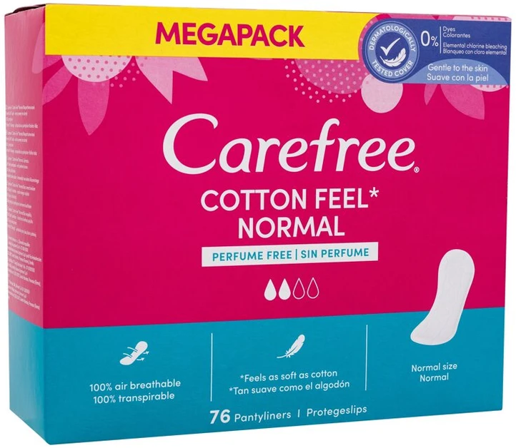 CAREFREE_Medvilniniai įklotai, 76 vnt.