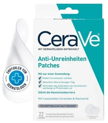 CeraVe Anti-Imperfection Patches pleistrai spuogams, 22 vnt.