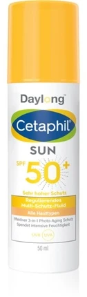 Daylong Dieninis apsauginis skystis nuo saulės SPF 50+ (daugiafunkcis apsauginis skystis) 50 ml