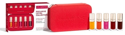 Clarins Lip Comfort Oil Set kosmetikos rinkinys (Lip Comfort Oil 03 Cherry, 7 ml + Wonder Volume Blakstienų tušas XXL 01 Extreme Juodas, 3 ml)