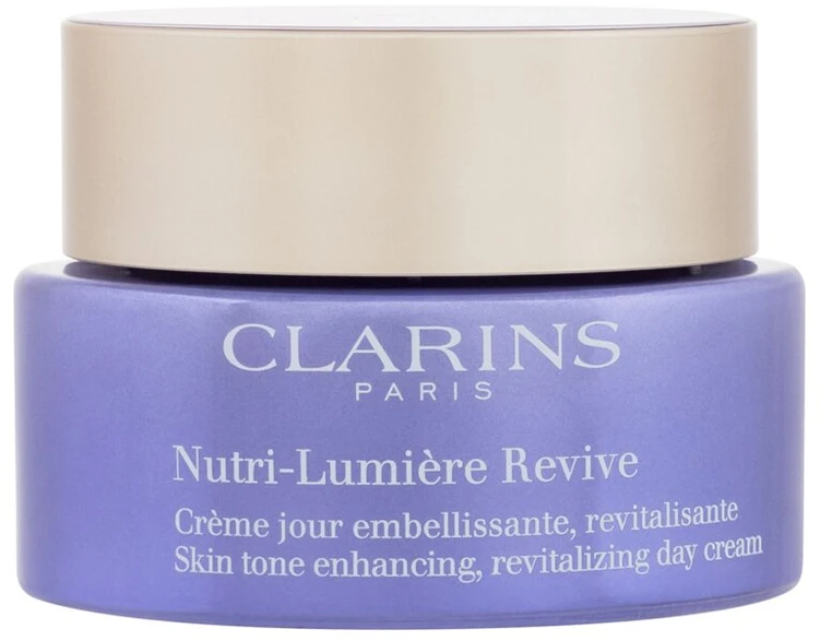 Clarins Nutri-Lumiére Revive Skin Tone Enhancing, Revitalizing Day Kreminis Day Kreminis moterims, 50 ml
