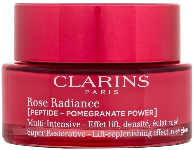 Clarins Super Restorative Rose švytėjimo suteikiantis kreminis, 50 ml
