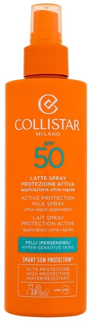 "Collistar Active Apsauga nuo saulės" apsauginis pienelis nuo saulės Spf50 200ml