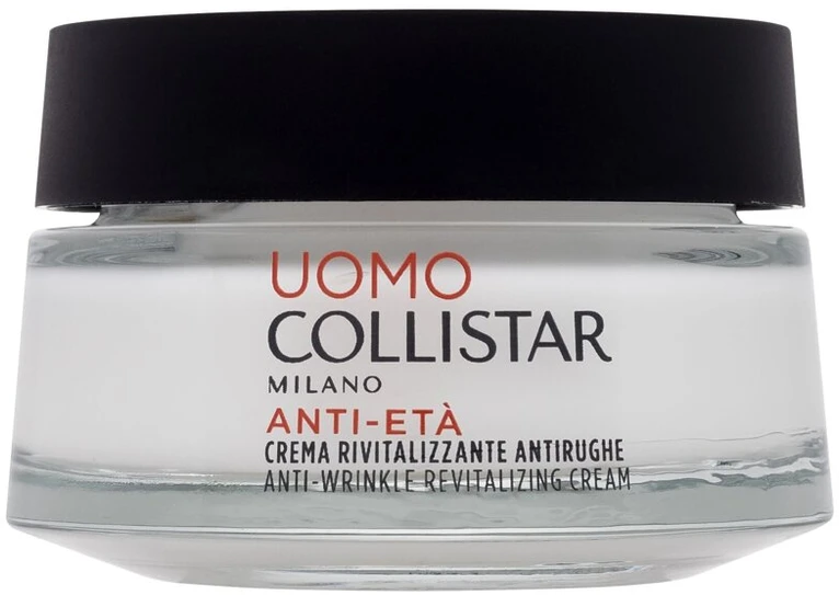 Collistar Uomo Anti-Wrinkle Revitalizing Kreminis atgaivinantis veido kremas nuo raukšlių vyrams, 50 ml