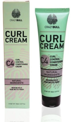 Crazy Bull Curl Kreminis C4 garbanų formavimo kremas, 150 ml