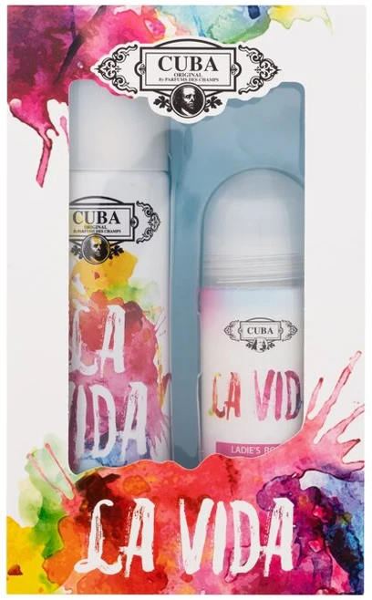Cuba La Vida rinkinys moterims (EDP, 100 ml + rutulinis antiperspirantas, 50 ml)