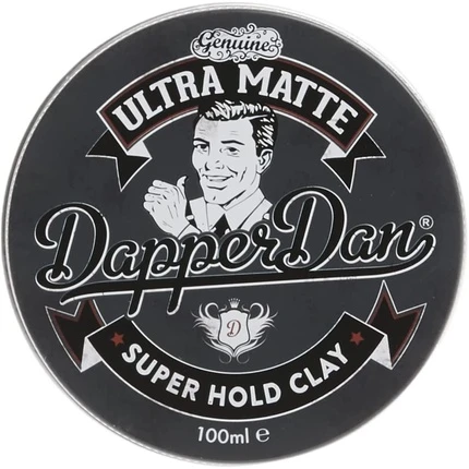 Dapper Dan Ultra Matte Super Hold Clay itin stiprios fiksacijos matinis modeliavimo molis, 100 ml