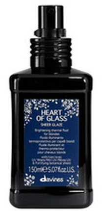 Davines Heart Of Glass Sheer Glaze Brightening Thermal Fluid blizgesys ir apsauga šviesiems plaukams, 150 ml