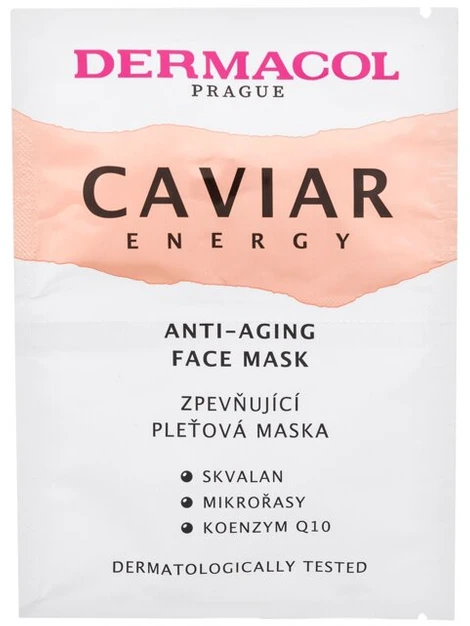 Dermacol Caviar Energy veido kaukė moterims, 2x8 ml