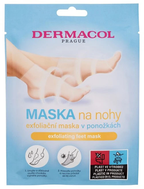 Dermacol Exfoliating Feet Mask šveičiamoji kaukė pėdoms, 2 x 15 ml