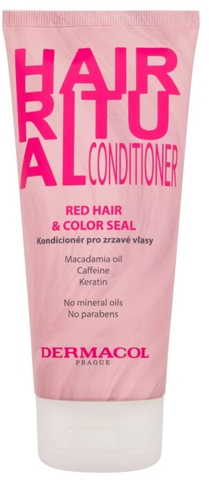Dermacol Hair Ritual kondicionierius Raudona Hair & Color Seal kondicionierius moterims, 200 ml
