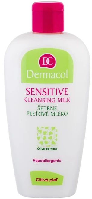 Dermacol, jautriai odai, valomasis ir drėkinamasis, valomasis pienelis veidui, 200 ml