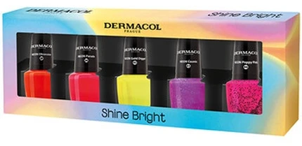 Dermacol „Shine Bright Neon“ nagų lakų rinkinys