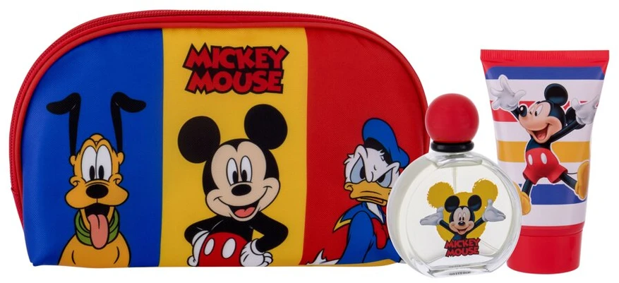 Disney Mickey Eau De Toilette Purškiklis 50ml 3 dalių rinkinys