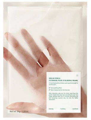 Dr. Althea Cushion Veil Calming Mask lakštinė kaukė jautriai veido odai, 35 g
