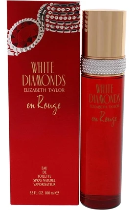 Elizabeth Arden Elizabeth Taylor Baltas Diamonds En Rouge EDT tualetinis vanduo moterims, 100 ml