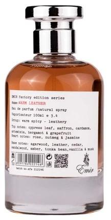 Emir Warm Leather Factory Edition EDP parfumuotas vanduo unisex, 100 ml