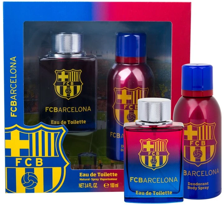 EP Line "FC Barcelona" tualetinis vanduo su purškikliu 100 ml 2 dalių rinkinys