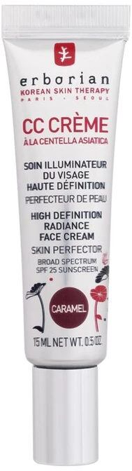 Erborian CC Crem (High Definition Radiance Face Kreminis), 15 ml, karamelė