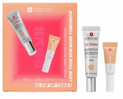 Erborian CC Crème Colour Correcting Kreminis Spf30 Doré 15ml Set 2 Pieces