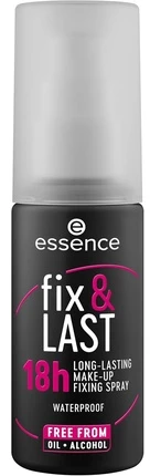 Essence Fix & Last Atsparus vandeniui Makeup Fixer Purškiklis, 50 ml