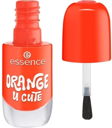 Essence Cosmetics gelinis nagų lakas „Esmalte De Uñas“ 15 – oranžinė „U Cute“, 8 ml