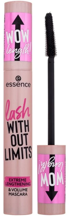 Essence Lash Without Limits Extreme Lengthening & Volume Blakstienų tušas Blakstienų tušas moterims, 13 ml