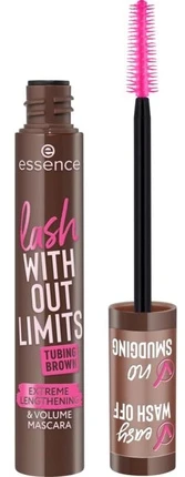 „Essence Cosmetics“ blakstienų tušas „Lash Without Limits“ rudas 05, 13 ml
