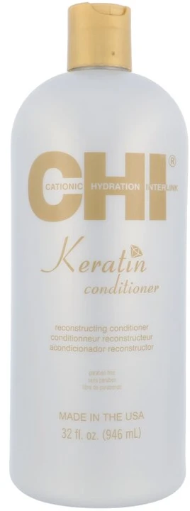 Farouk Systems Atkuriamasis pažeistų plaukų kondiocionierius CHI Keratin Conditioner 946 ml