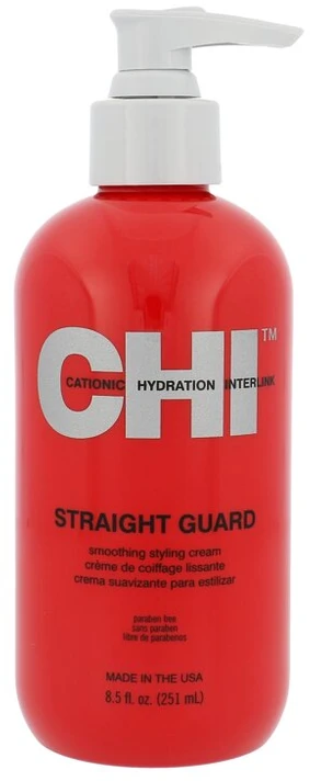 Farouk Systems Tiesinamasis kremas plaukams CHI Straight Guard Smoothing Styling Kreminis 251ml