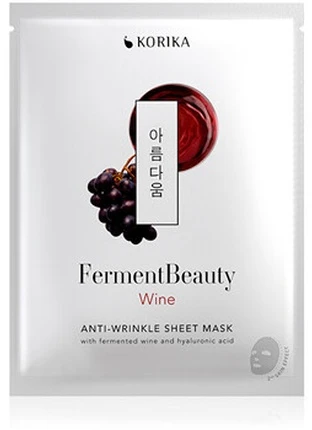 Korika Anti-aging sheet mask FermentBeauty Wine (Anti-Wrinkle Sheet Mask) 20 g