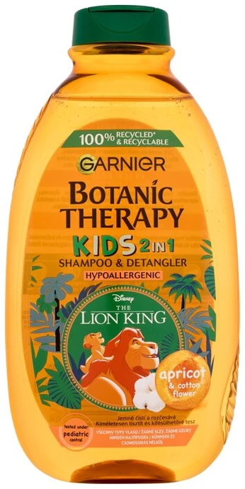 Garnier Botanic Therapy Kids Lion King Šampūnas & Detangler Šampūnas vaikams, 400 ml