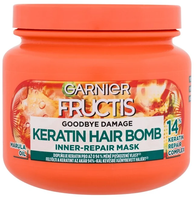 Garnier Fructis Goodbye Damage keratino plaukų bomba plaukų kaukė