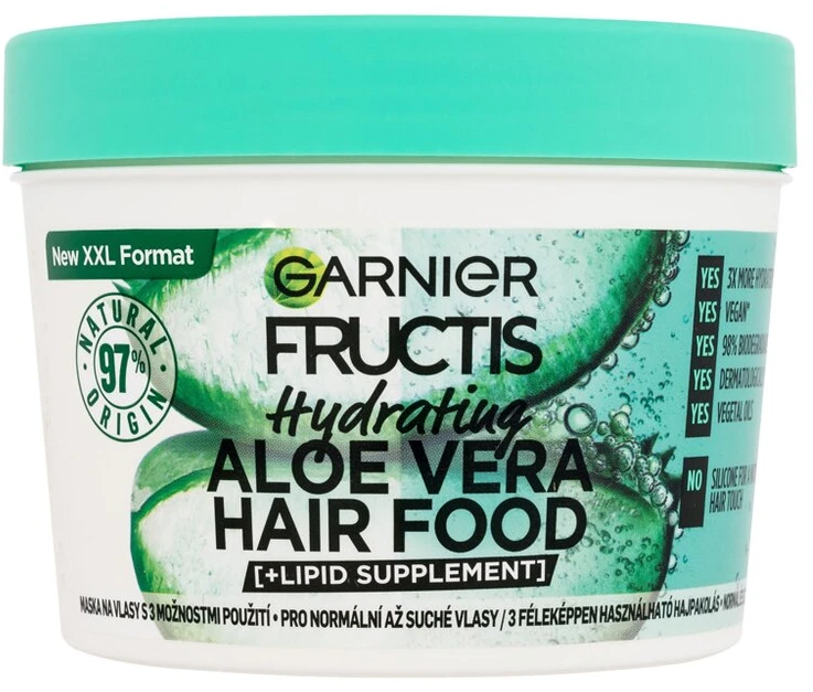Garnier Fructis Hair Food Aloe Vera Hydrating Mask plaukų kaukė