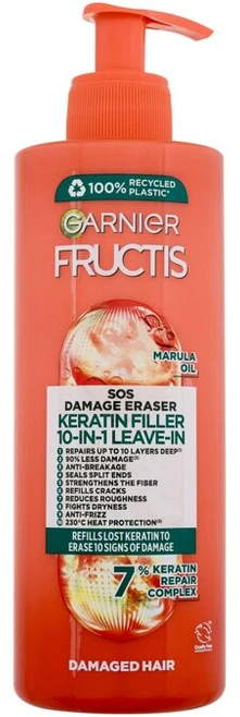 Garnier Fructis SOS Repair plaukų serumas 10 IN 1 moterims, 400 ml
