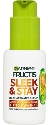 Garnier Serumas sausiems ir besiveliantiems plaukams Fructis Keratin Sleek (šilumos aktyvuojamas serumas) 50 ml