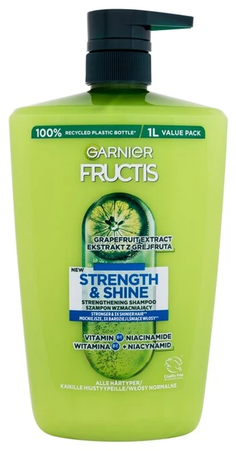Garnier Fructis Strength & Shine Šampūnas moterims, 1000 ml