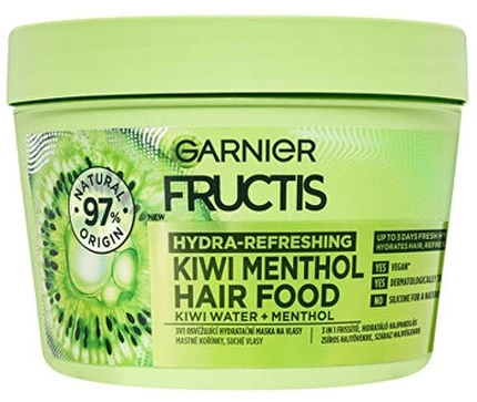 Garnier drėkinamoji plaukų kaukė su kiviais 3in1 Hair Food 400 ml