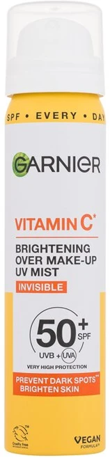 „Garnier“ vitamino C skaistinantis makiažą UV dulksna veido kremas nuo saulės